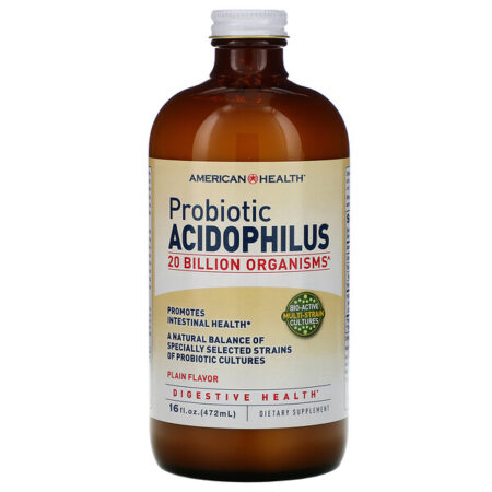 American Health, Acidófilo Probiótico, Sabor Natural, 16 fl oz (472 ml)