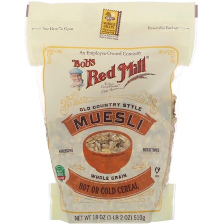 Bob's Red Mill, Muesli, Old County Style, Grãos Integrais, 510 g (18 oz)