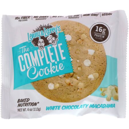 Lenny & Larry's, The COMPLETE Cookie, White Chocolaty Macadamia, 12 Cookies, 4 oz (113 g) Each - Image 4