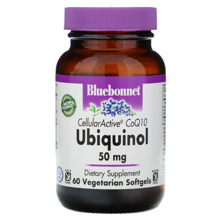 Bluebonnet Nutrition, Ubiquinol, Cellular Active CoQ10, 50 mg, 60 Vegetarian Capsules