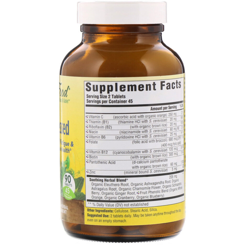 MegaFood, B-UnStressed, 90 Tablets - Imagem 2