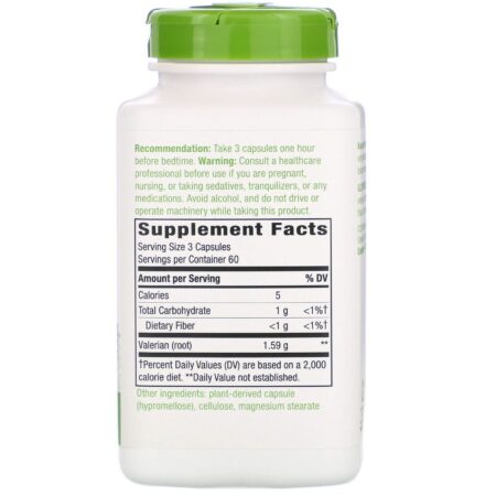 Nature's Way, Raiz Valeriana, 530 mg, 180 Cápsulas Vegetais - Image 2