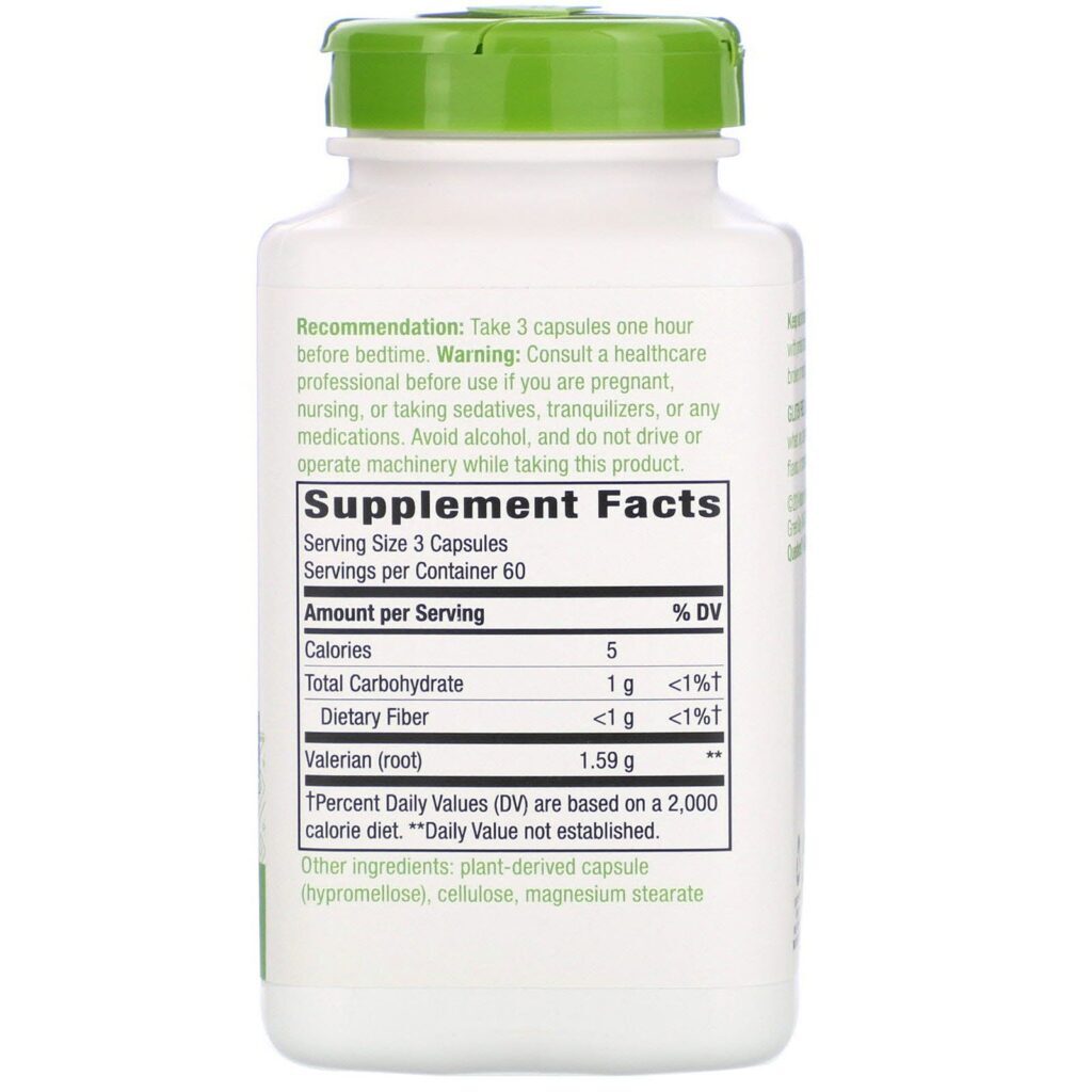 Nature's Way, Raiz Valeriana, 530 mg, 180 Cápsulas Vegetais - Imagem 2