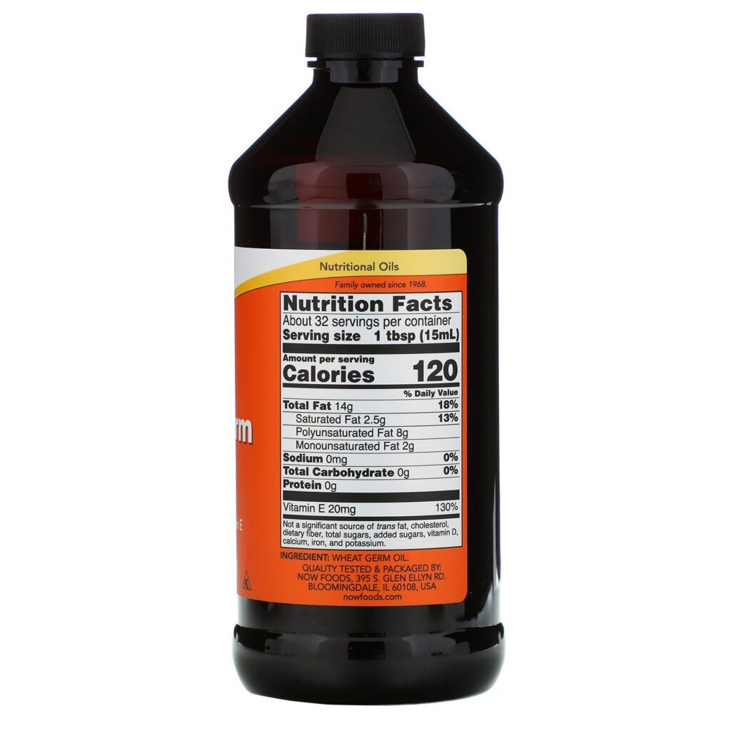 Now Foods, Óleo de Gérmen de Trigo, 473 ml (16 fl oz) - Imagem 2