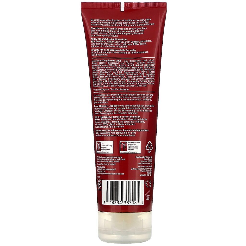 Desert Essence, Condicionador, Framboesa Vermelha 237 ml (8 oz) - Imagem 2