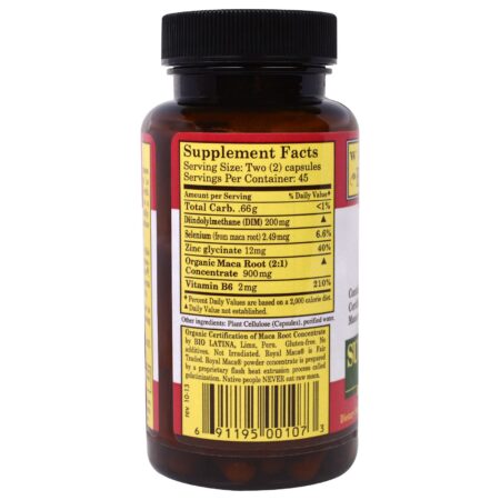 Whole World Botanicals, Maca Super Royal para Homens, 500 mg, 90 Cápsulas Vegetais - Image 2