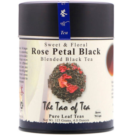 The Tao of Tea, Chá Preto de Pétalas de Rosa, Chá Preto com Aroma Doce & Floral, 4 onças (115 g)