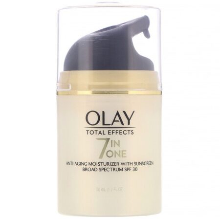 Olay, Total Effects, Hidratante anti-idade 7 em 1 com protetor solar, FPS 30, 50 ml (1,7 fl oz)