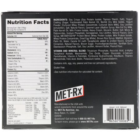 MET-Rx, Big 100, Barra de Reposição de Refeição, Baunilha Caramelo Churro, 9 Barras, 3,52 oz (100 g) Cada - Image 3