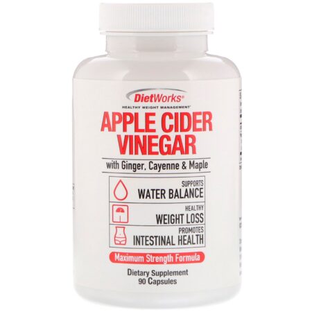 DietWorks, Apple Cider Vinegar, 90 Capsules - Image 3