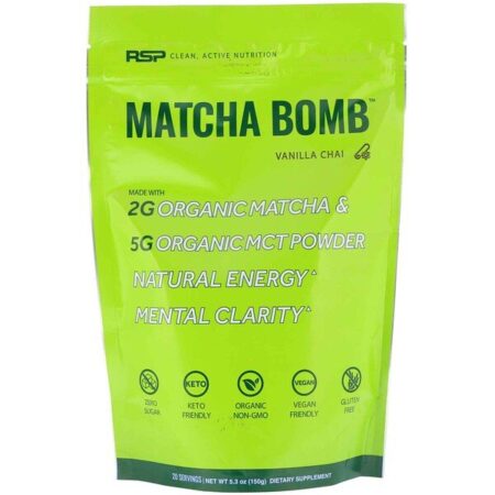 RSP Nutrition, Matcha Bomb, Chai de Baunilha, 5,3 oz (150 g)