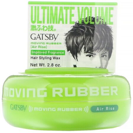 Mandom, Gatsby, Cera para Modelar os Cabelos Moving Rubber, Air Rise, 2,8 oz