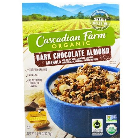 Cascadian Farm, Organic, Granola, Dark Chocolate Almond, 13,25 oz (375 g)