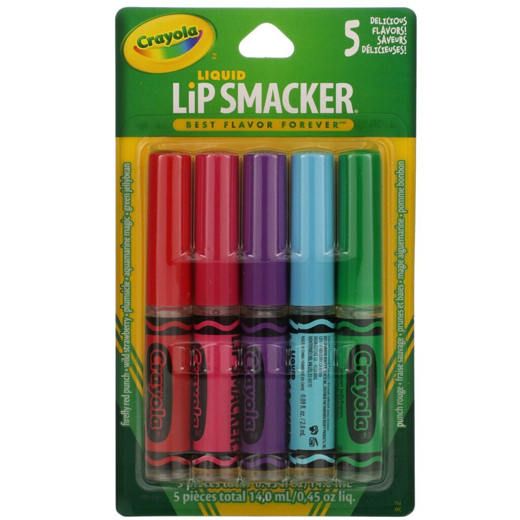 Lip Smacker, Crayola, Liquid Lip Gloss, Best Flavor Forever, 5 Pack, 0.09 fl oz (2.8 ml) Each - Imagem 2