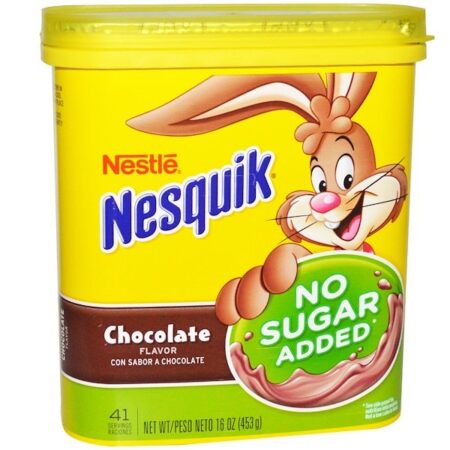 Nesquik, Nestlé, Sabor de Chocolate, Sem Adição de Açúcar, 453 g (16 oz)