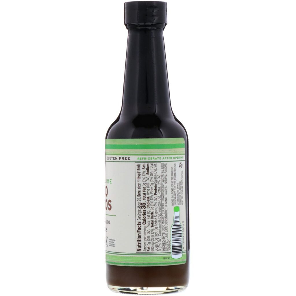Big Tree Farms, Organic Coco Aminos, Tempero para Molhos e Marinadas, Lima e Gengibre, 10 fl oz (296 ml) - Imagem 2