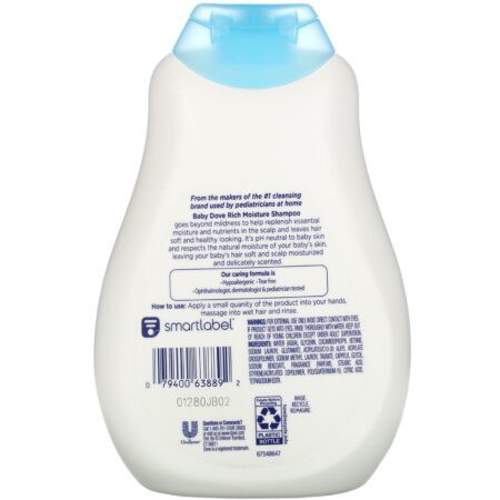 Dove, Shampoo Baby hidratação enriquecida, 384 ml - Image 2