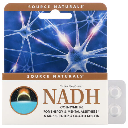 Source Naturals, NADH, Coenzima B-3, 5 mg, 30 Comprimidos - Image 3