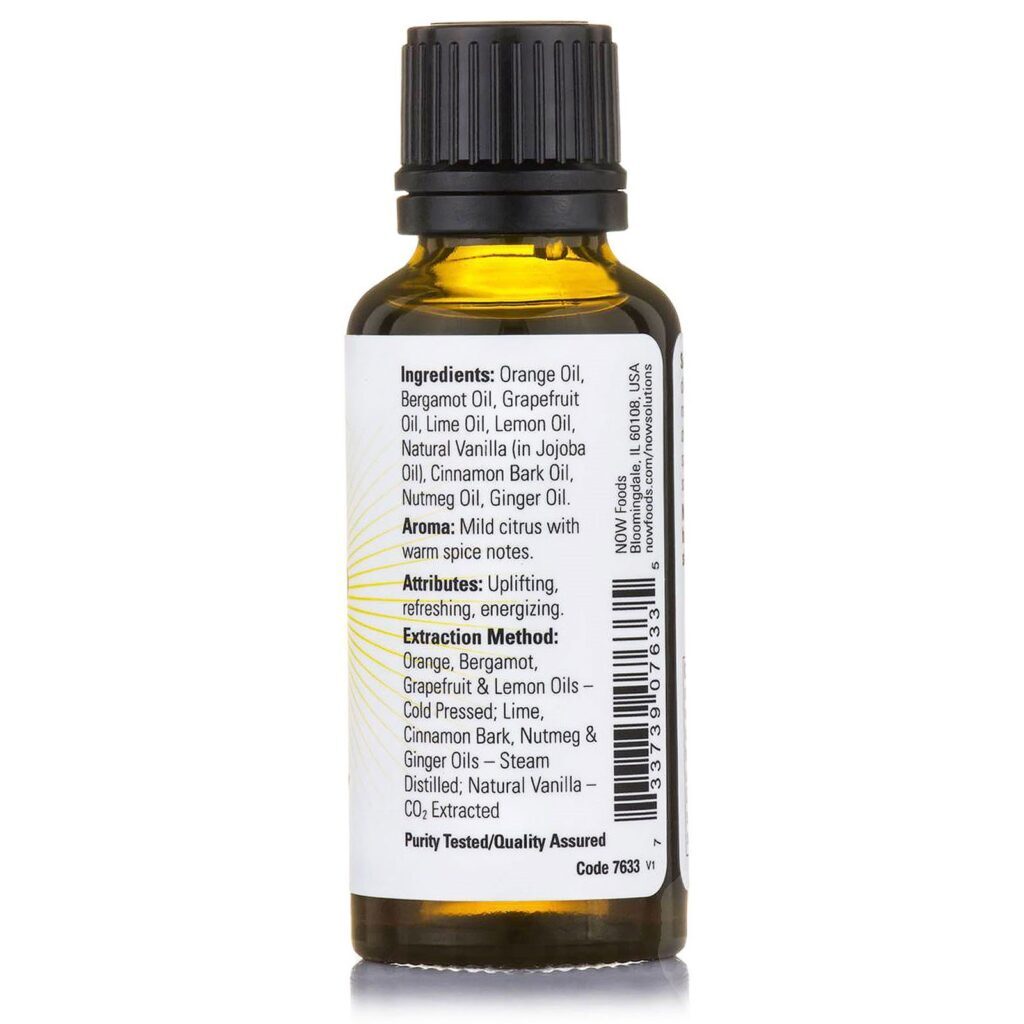 Now Foods, Óleos Essenciais, Sorrisos Por Milhas, Composto Estimulante, 30ml - Imagem 2