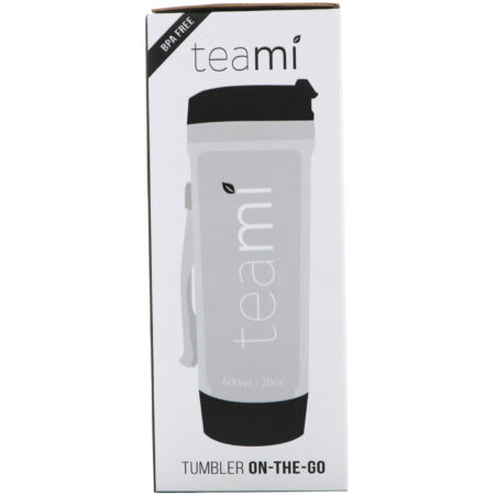 Teami, Copo para Viagem, Preto, 20 oz (591 ml) - Image 3