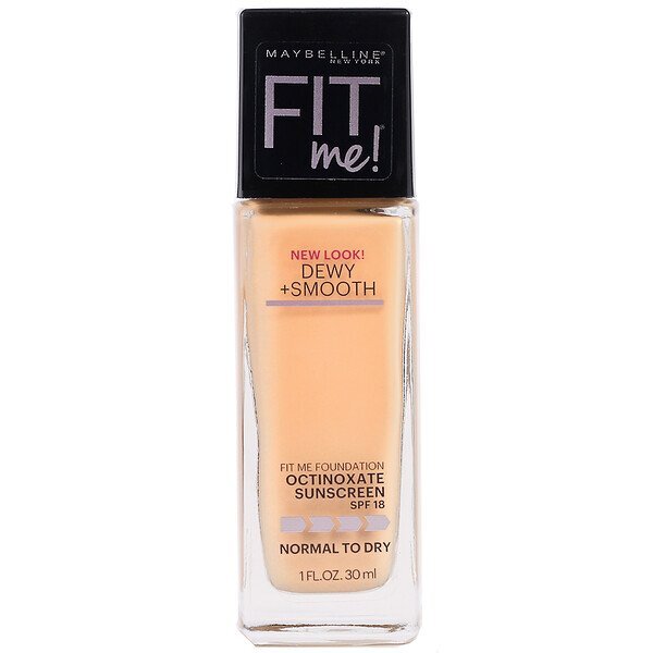 Maybelline, Fit Me, Base Molhada e Suave, 220 Bege Natural, 30 ml (1 fl oz)