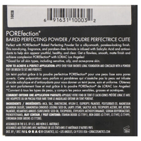 Lorac, Pó aperfeiçoador Baked POREfection, Light Medium PF3, 9 g (0,32 oz) - Image 3