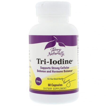 Terry Naturally, Tri-iodo, 25 mg, 60 Cápsulas - Imagem 3