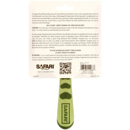 Safari, Soft Slicker Brush for All Breeds of Cats, 1 Slicker Brush - Imagem 2