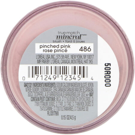 L'Oreal, Blush mineral, True Match Naturale, 486 Pitada de rosa, 4,5 g - Image 3