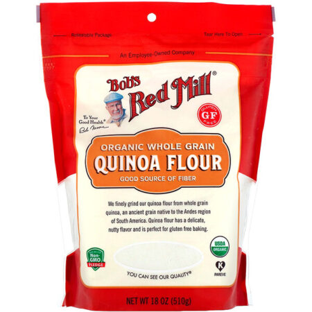 Bob's Red Mill, Farinha de Quinoa Orgânica, Integral, 18 oz (510 g)