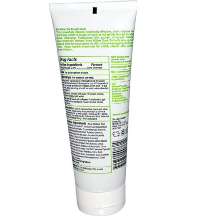 Alba Botanica, Acne Dote, Esfoliante para o Rosto e o Corpo, Sem Óleo, 227 g (8 oz) - Image 2