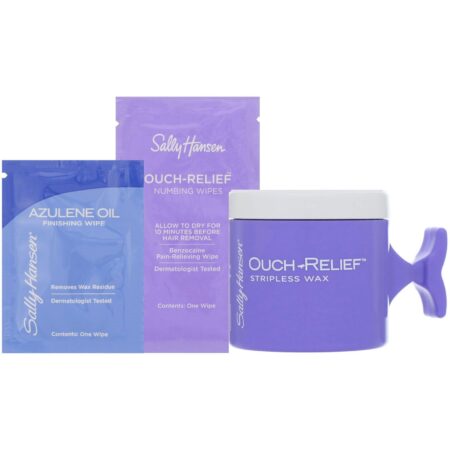 Sally Hansen, Kit de cera para depilação para face e corpo Ouch-Relief, 1 kit - Image 3