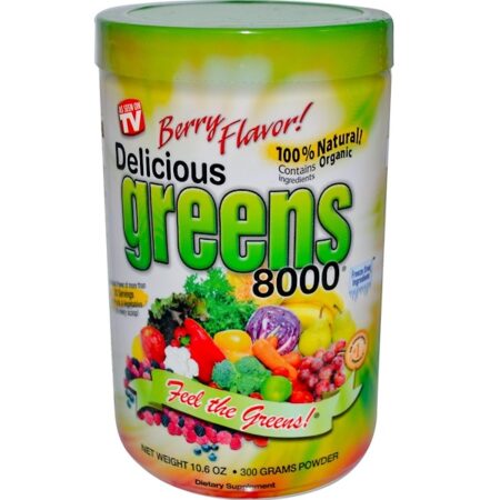 Greens World, Verdes Deliciosos 8000, Sabor Frutas, 10.6 oz (300 g)