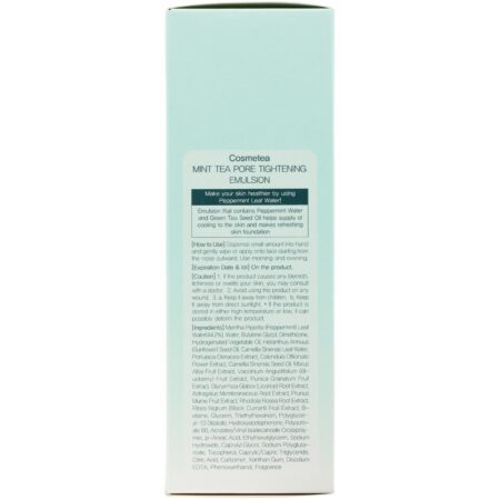 Cosmetea, Mint Tea Pore Tightening, Emulsão, 150 ml (5,29 fl oz) - Image 3