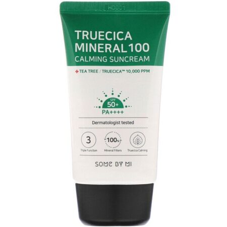 Some By Mi, Truecica Mineral 100, Protetor Solar Calmante, FPS 50+ PA ++++, 50 ml (1,69 fl oz)