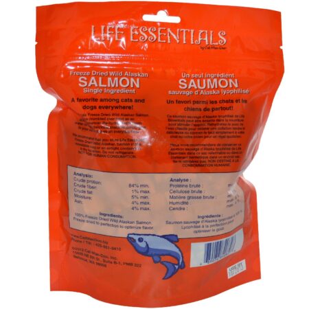 Cat-Man-Doo, Life Essentials, Petiscos de Salmão Silvestre do Alasca Liofilizado, 142 g (5 oz) - Image 2