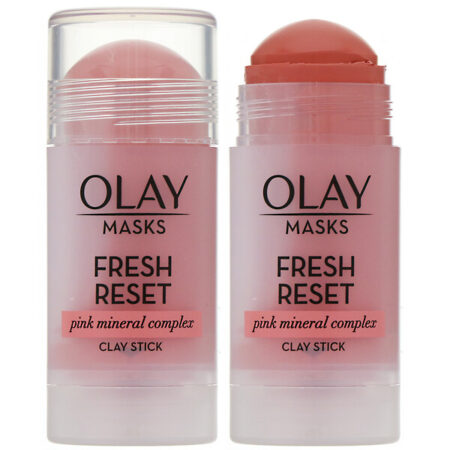 Olay, Fresh Reset, Máscara de Argila em Bastão com Complexo de Mineral Rosa, 48 g (1,7 oz)