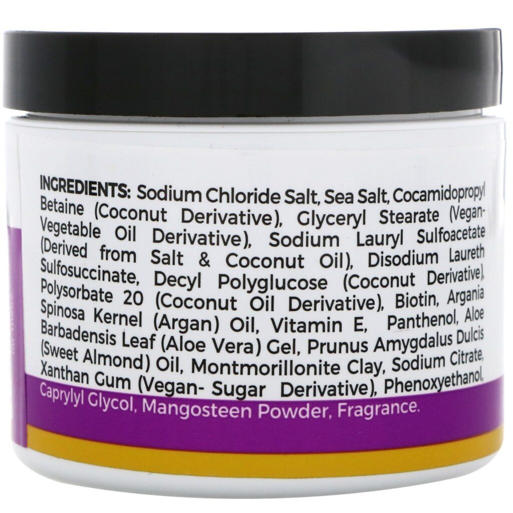 Zion Health, Adama, Esfoliante de Limpeza Profunda para Cabelos e Couro Cabeludo, Coco e Baunilha, 113 g (4 oz) - Imagem 2