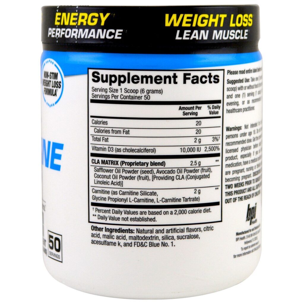 BPI Sports, CLA + Carnitina, Sorvete de Casquinha, 10,58 oz (300 g) - Imagem 2