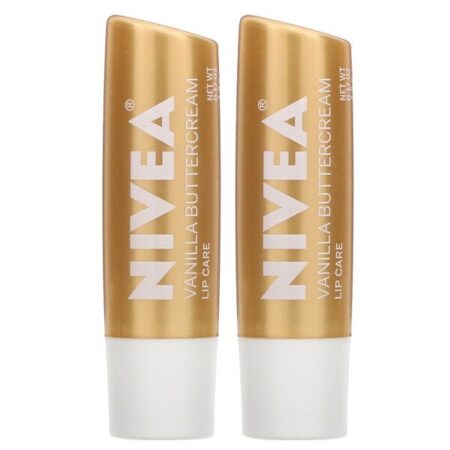 Nivea, Lip Care, Vanilla Buttercream, 2 Pack, 0.17 oz (4.8 g) Each