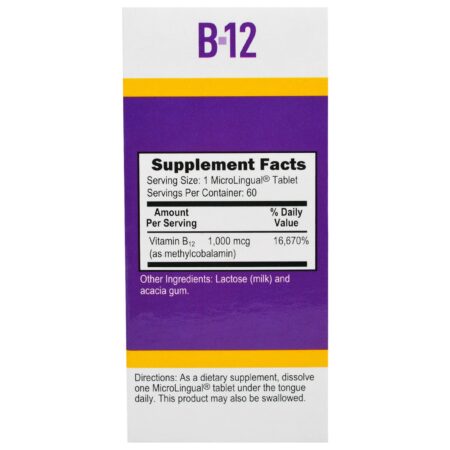 Superior Source, Methylcobalamin B-12, 1000 mcg, 60 Tablets - Image 2