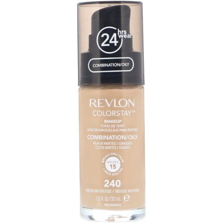 Revlon, Colorstay, maquiagem, mista/oleosa, 240 Bege médio, 30 ml