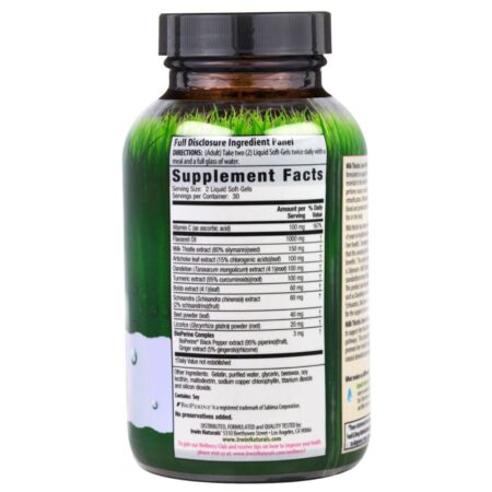Irwin Naturals, Detox do Fígado de Milk Thistle, 60 Cápsulas Softgel - Imagem 2