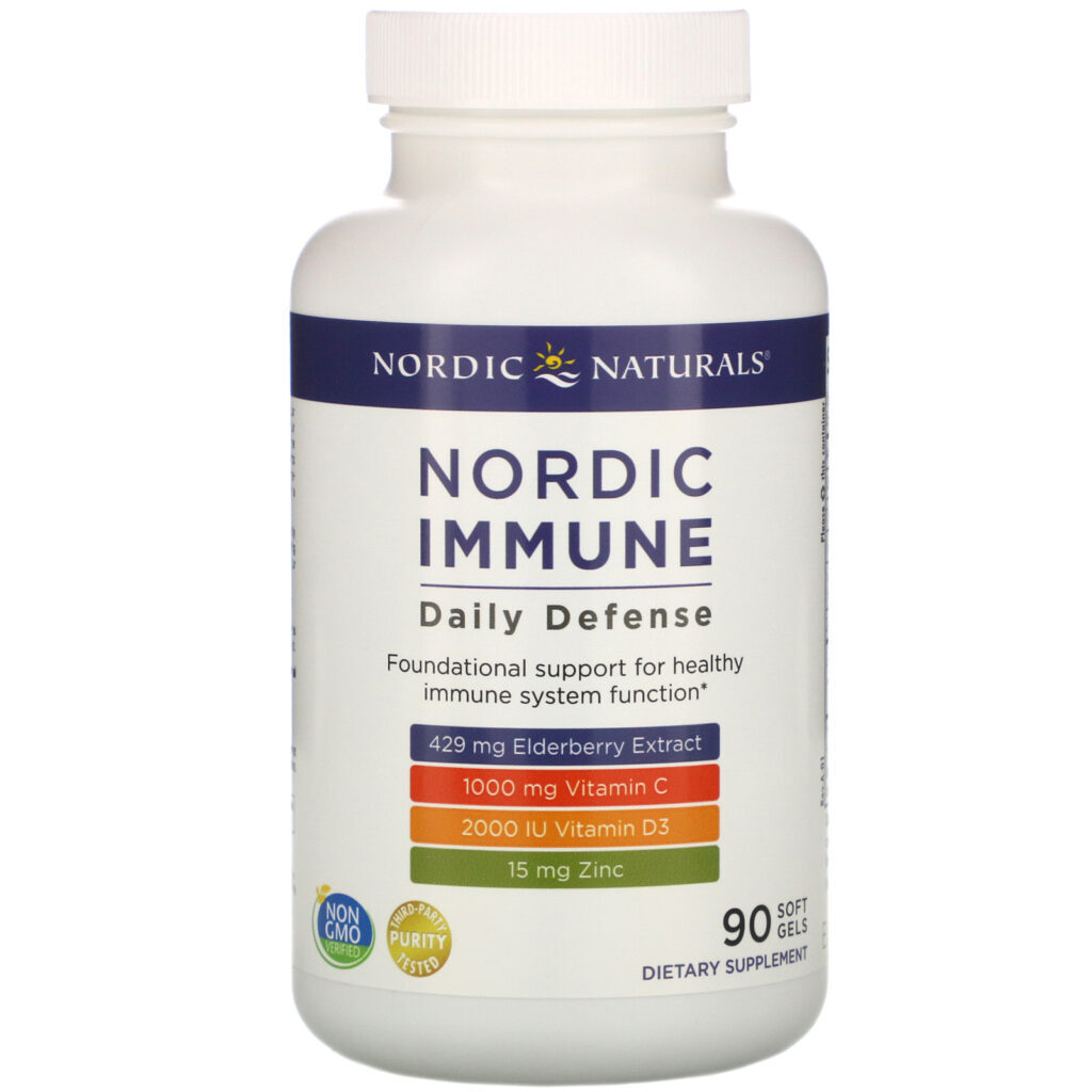 Nordic Naturals, Nordic Immune Daily Defense, 90 Soft Gels - Imagem 3
