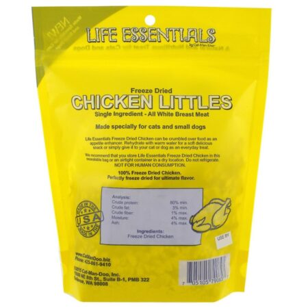 Cat-Man-Doo, Pequenos Pedaçoes de Frango Liofilizados de Life Essentials, 142 g - Imagem 2
