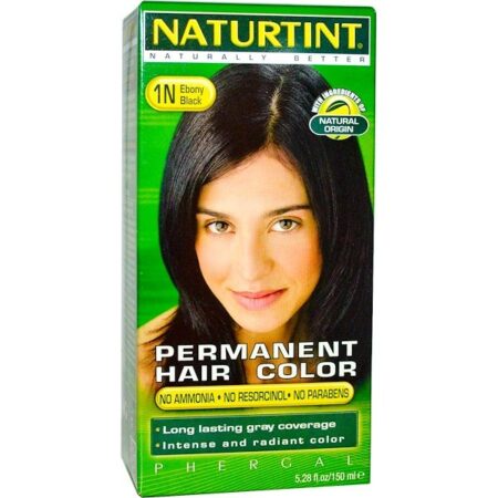 Naturtint, Permanent Hair Color, 1N, Ebony Black, 5,28 fl oz (150 ml)