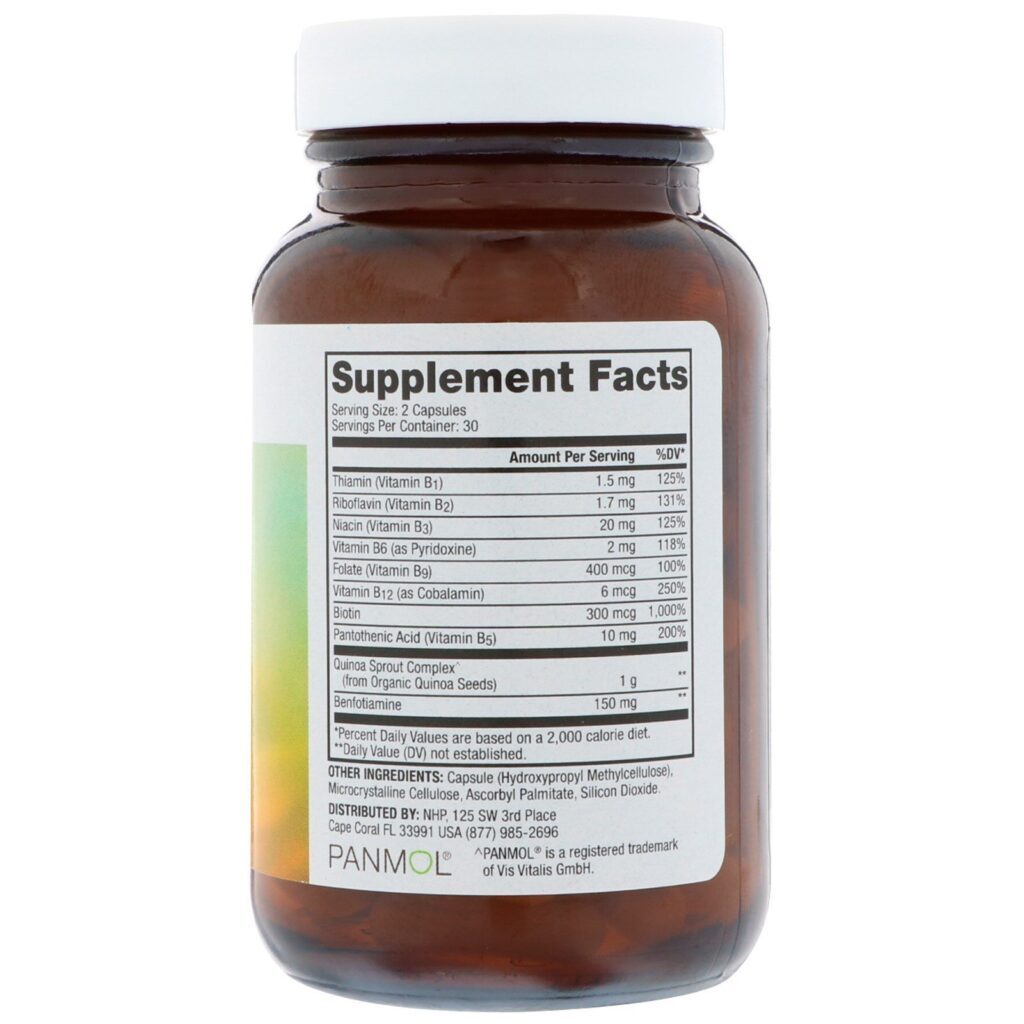 Dr. Mercola, Complexo de Vitamina B com Benfotiamina, 60 Cápsulas - Imagem 2