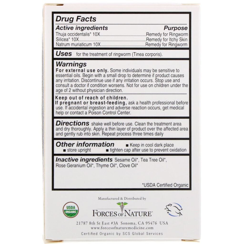 Forces of Nature, Controle para Micose, 0,37 oz (11 ml) - Imagem 2