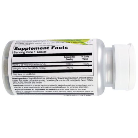VegLife, Supreme Vegan D, 2,000 IU, 100 Tablets - Imagem 2