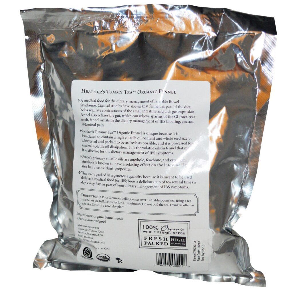 Heather's Tummy Care, Tummy Teas, Chá de Erva-Doce Orgânica, Sem Cafeína, 453 g (16 oz) - Imagem 2